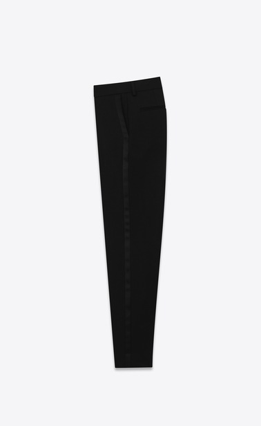 Tuxedo skinny pants in Saint Laurent grain de poudre